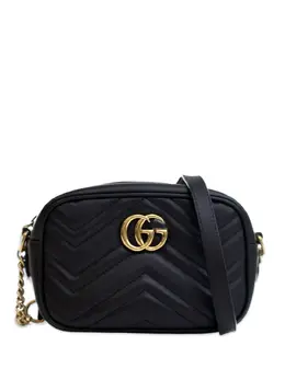 Gucci Pre-Owned: Чёрная сумка через плечо 