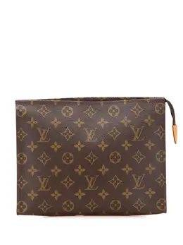 Louis Vuitton Pre-Owned: Коричневый клатч 