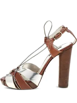 Dolce & Gabbana Pre-Owned: Коричневые сандалии 