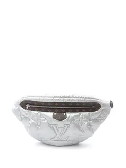 Louis Vuitton Pre-Owned: Серебристая поясная сумка 