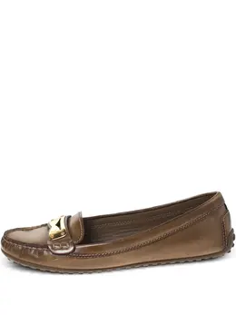 Louis Vuitton Pre-Owned: Коричневые лоферы 