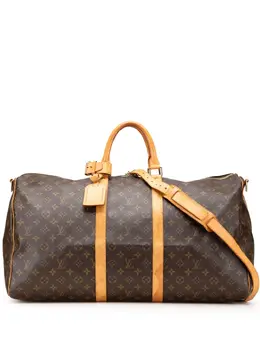 Louis Vuitton Pre-Owned: Коричневая дорожная сумка 