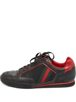 Gucci Pre-Owned: Чёрные кроссовки 