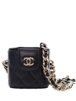 CHANEL Pre-Owned: Чёрная сумка через плечо 