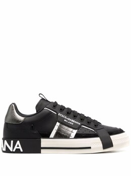 Dolce & Gabbana: Чёрные кеды  NS1