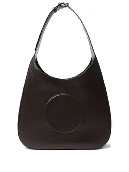 Stella McCartney: Коричневая сумка  Stella Logo