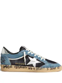 Golden Goose: Голубые кроссовки  Ball Star