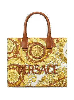Versace: Жёлтая сумка-шоппер  La Medusa