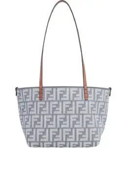 FENDI: Голубая сумка-шоппер  FF