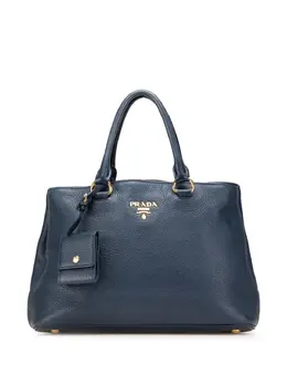 Prada Pre-Owned: Голубая сумка-шоппер 