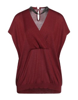 Brunello Cucinelli: Бордовый свитер 