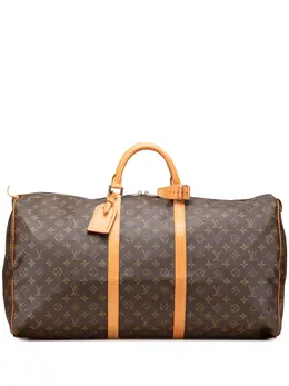 Louis Vuitton Pre-Owned: Коричневая дорожная сумка 