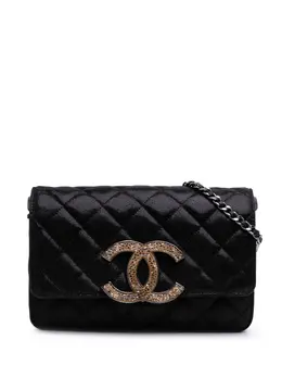 CHANEL Pre-Owned: Чёрный кошелёк 