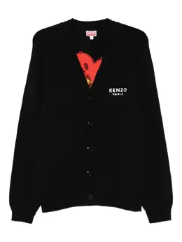 Kenzo: Кардиган с цветочным принтом 