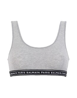 Balmain: Серый бюстгальтер 