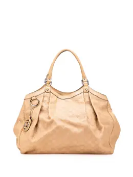 Gucci Pre-Owned: Коричневая сумка-шоппер 