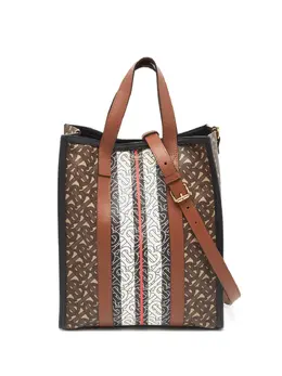 Burberry Pre-Owned: Сумка-шоппер в полоску 