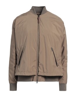 Woolrich: Пуховик цвета хаки 