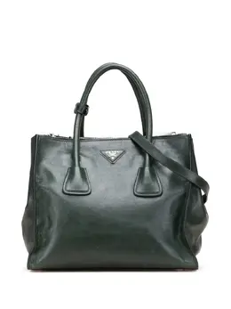 Prada Pre-Owned: Зелёная сумка 
