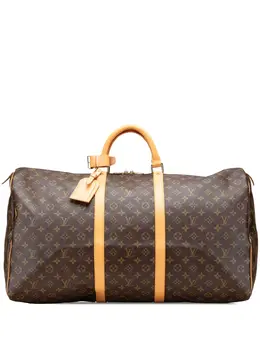 Louis Vuitton Pre-Owned: Коричневая дорожная сумка 