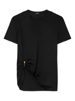 Versace: Чёрная футболка  Safety Pin