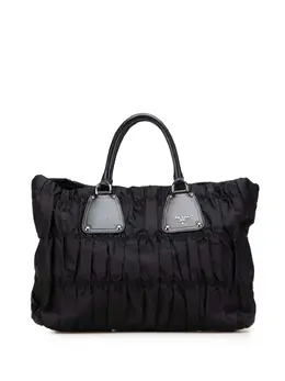 Prada Pre-Owned: Чёрная сумка-шоппер 