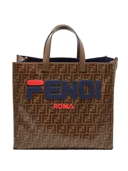 Fendi Pre-Owned: Коричневая сумка-шоппер 