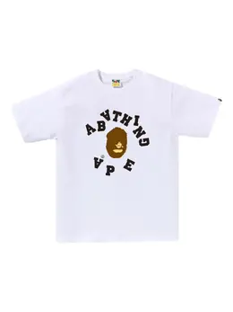 A BATHING APE®: Белая футболка 