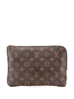 Louis Vuitton Pre-Owned: Коричневый клатч 