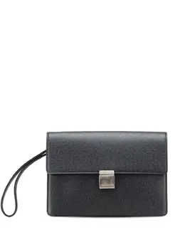 Louis Vuitton Pre-Owned: Чёрный клатч 