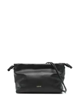 LOEWE: Чёрный клатч  Flamenco