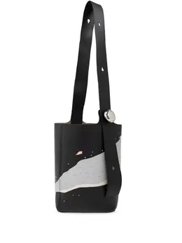 LOEWE: Чёрная сумка  Bucket