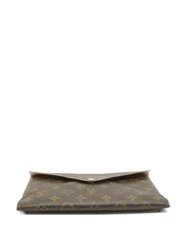 Louis Vuitton Pre-Owned: Коричневый клатч 