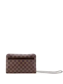 Louis Vuitton Pre-Owned: Коричневый клатч 