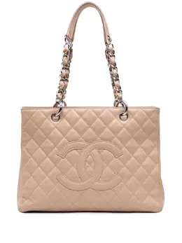 CHANEL Pre-Owned: Коричневая сумка-шоппер 