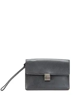 Louis Vuitton Pre-Owned: Чёрный клатч 