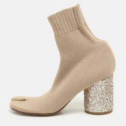 Maison Martin Margiela: Бежевые ботинки  Tabi