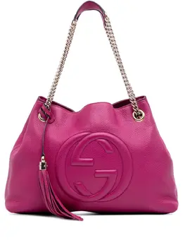 Gucci Pre-Owned: Фиолетовая сумка-шоппер 