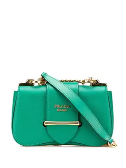 Prada Pre-Owned: Зелёная сумка через плечо 