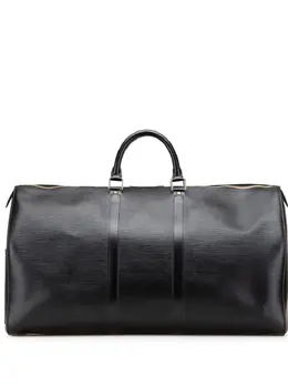 Louis Vuitton Pre-Owned: Чёрная дорожная сумка 