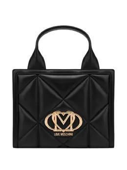 Love Moschino: Чёрная сумка-шоппер 