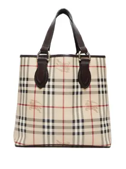 Burberry Pre-Owned: Бежевая сумка-шоппер 