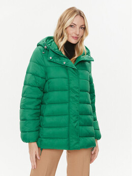 United Colors Of Benetton: Зелёный пуховик 