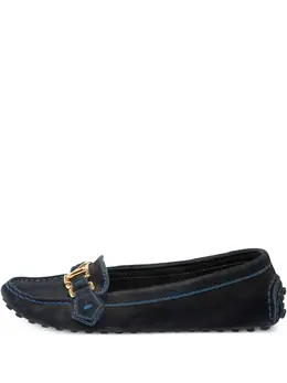 Louis Vuitton Pre-Owned: Синие лоферы 