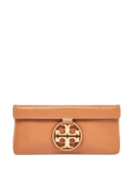 Tory Burch: Коричневый клатч  Miller