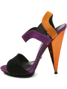 Gucci Pre-Owned: Фиолетовые босоножки 