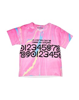 Comme des Garçons: Розовая футболка 