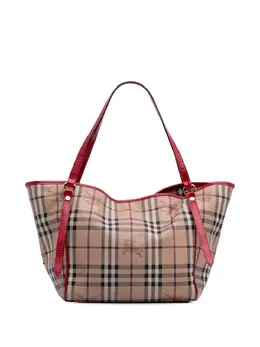 Burberry Pre-Owned: Коричневая сумка-шоппер 
