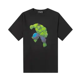 Balenciaga: Чёрная футболка  Hulk