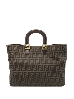 Fendi Pre-Owned: Коричневая сумка-шоппер 